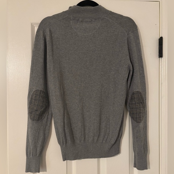 The Savile Row Company London Mens 1/4 Zip Pull Over in Gray - Size Small - Picture 4 of 5